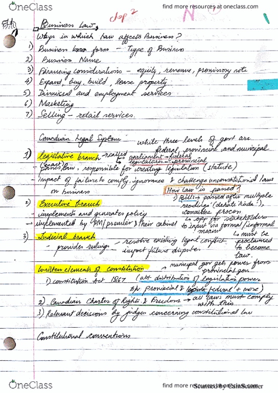 AFM231 Chapter 2: Chap 2_Canadian Legal System thumbnail