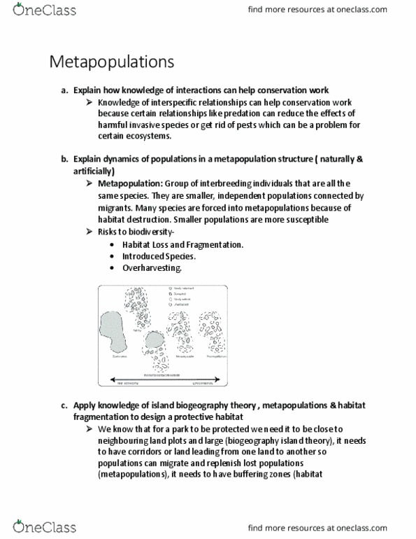 KINE 2011 Chapter Notes - Chapter 2.2: Zygosity, Microevolution, Habitat Destruction thumbnail