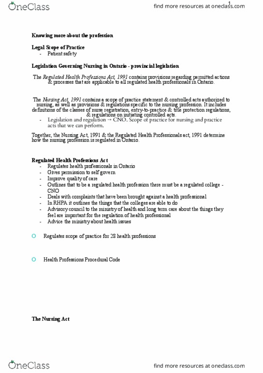 Nursing 1060A/B Lecture Notes - Lecture 9: Dermis, Outline Of Health Sciences, Patient Safety thumbnail
