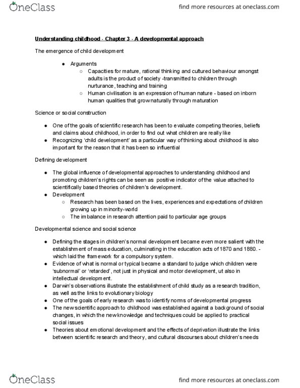 HUMA 1970 Chapter Notes - Chapter 3: Statistical Hypothesis Testing, Developmental Science thumbnail