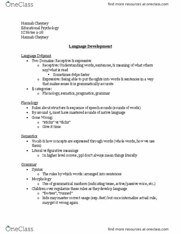 PSY 321 Lecture Notes - Lecture 4: Nonverbal Communication, List Of Robotech Characters, Eye Contact thumbnail