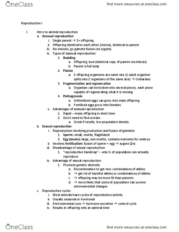 01:119:116 Lecture Notes - Lecture 14: Sexual Reproduction, Androgen-Binding Protein, Motility thumbnail