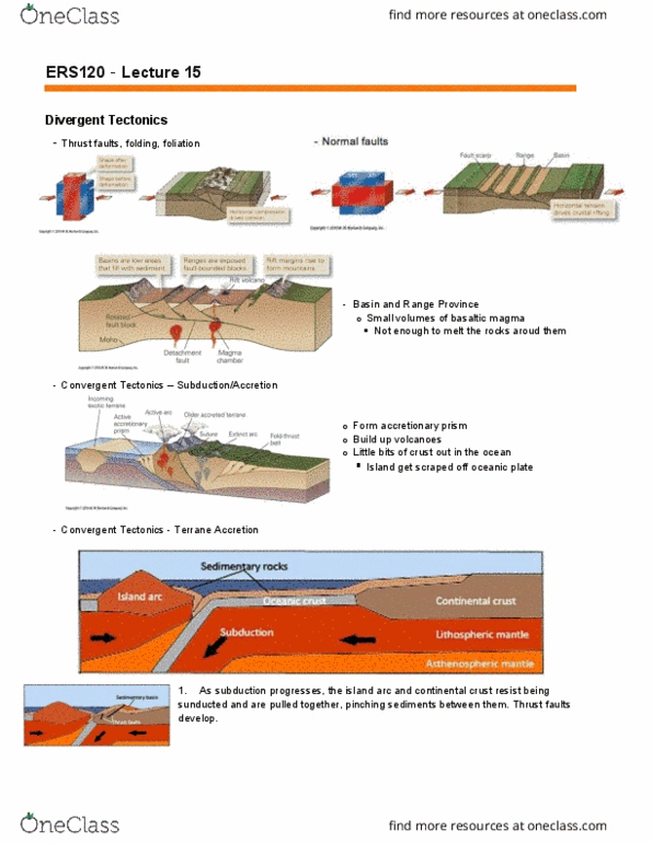 ERS120H5 Lecture Notes - Lecture 14: Isostasy, Continental Crust, Accretionary Wedge thumbnail