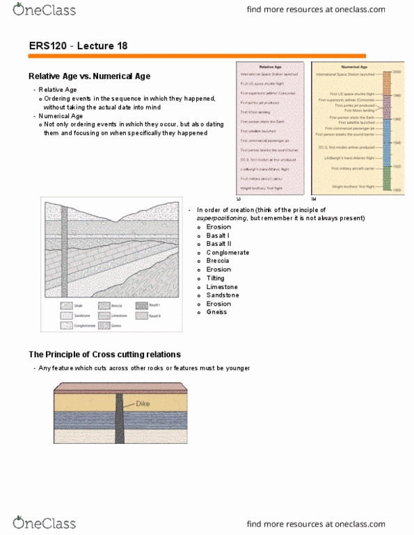 ERS120H5 Lecture Notes - Lecture 18: Gneiss, Unconformity, Xenolith thumbnail