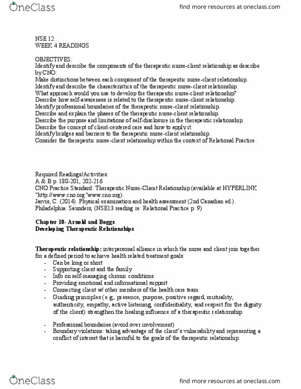 NSE 12A/B Lecture Notes - Lecture 4: Physical Examination, Countertransference, Shared Decision-Making In Medicine thumbnail