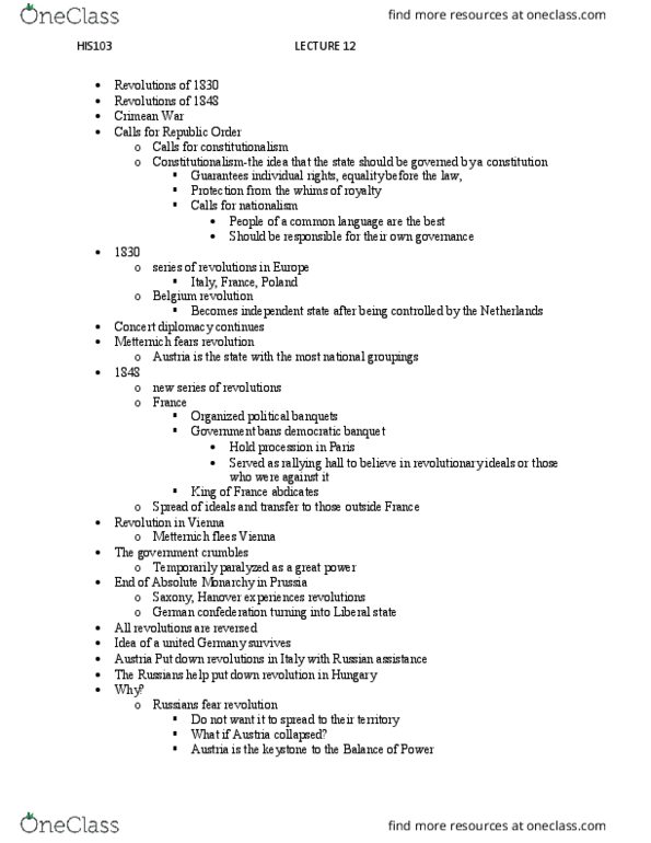 HIS103Y1 Lecture 12: HIS103 LECTURE 12 thumbnail