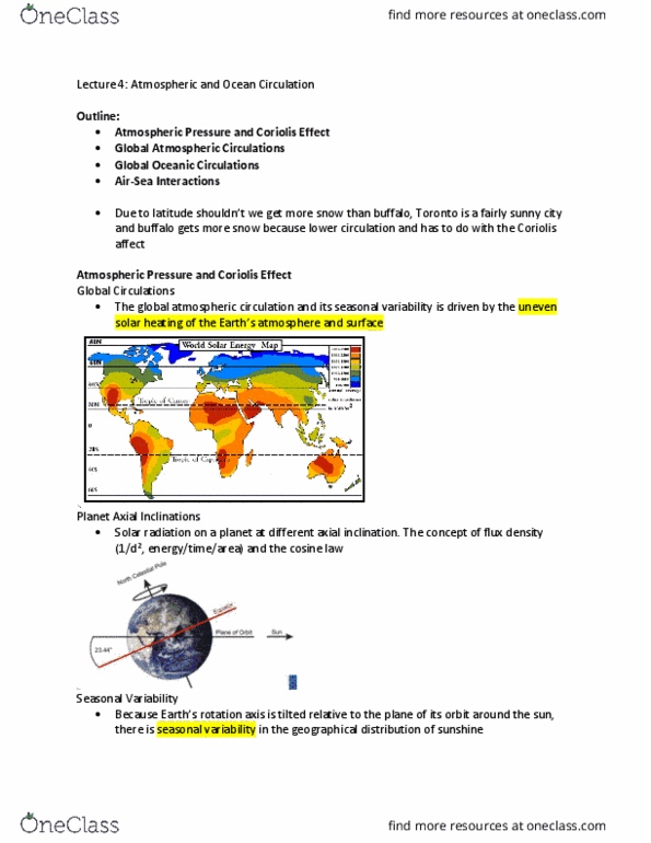 GEO 110 Chapter Notes - Chapter 4: Middle Latitudes, Convergence Zone, Polar Front thumbnail
