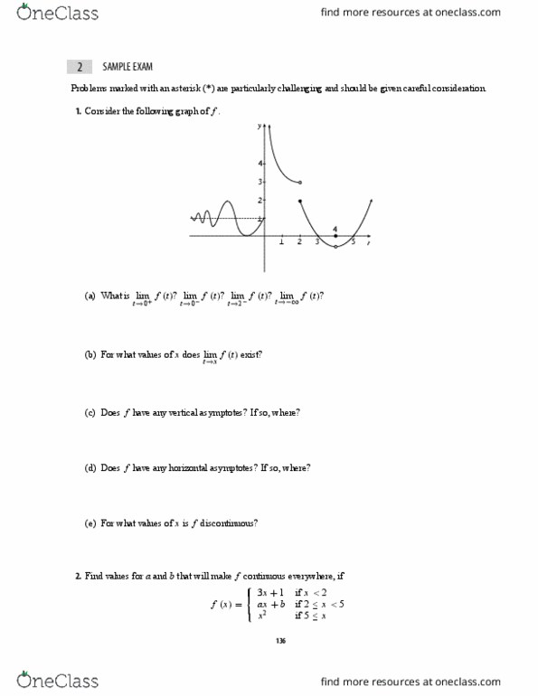 MATH 181A Lecture Notes - Lecture 11: Asymptote, Intermediate Value Theorem thumbnail