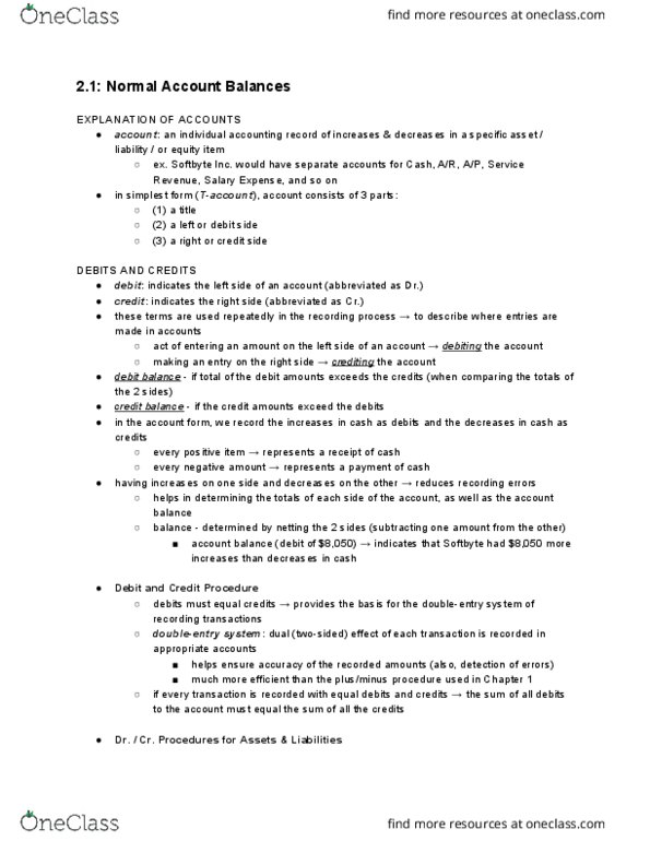 MGMT 1A Chapter Notes - Chapter 2.1: Retained Earnings, Income Statement thumbnail
