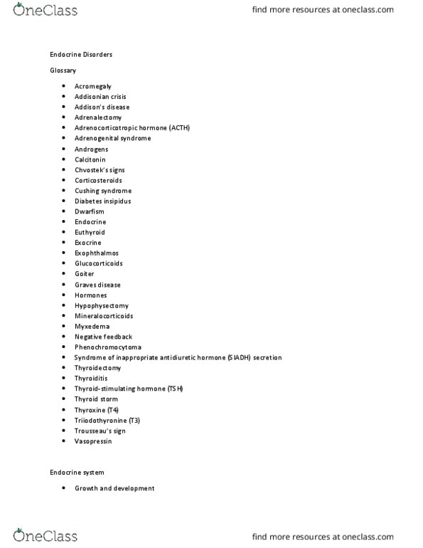 NUR 424 Lecture Notes - Lecture 4: Furosemide, Vital Signs, Hypoparathyroidism thumbnail