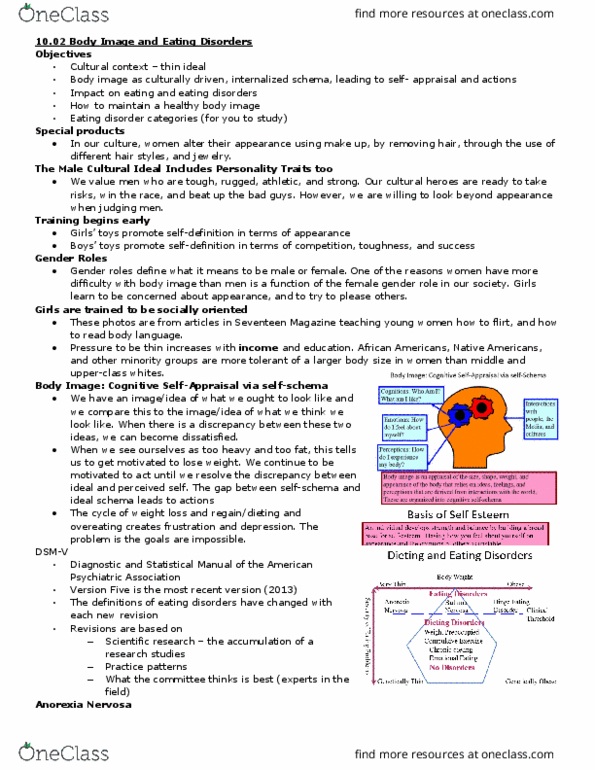 PSY-3635 Lecture Notes - Lecture 13: Mental Disorder, Binge Eating Disorder, Neurodevelopmental Disorder thumbnail