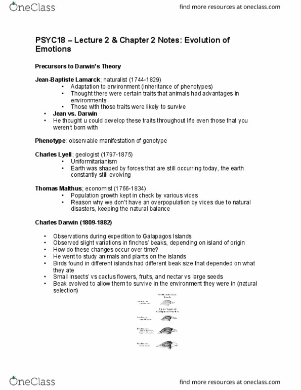 PSYC18H3 Lecture Notes - Lecture 2: Pair Bond, Stoicism, Neocortex thumbnail