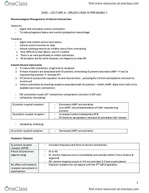 HTHSCI 2H03 Lecture Notes - Lecture 10: Cardiac Arrhythmia, Myoepithelial Cell, Neonatal Intensive Care Unit thumbnail