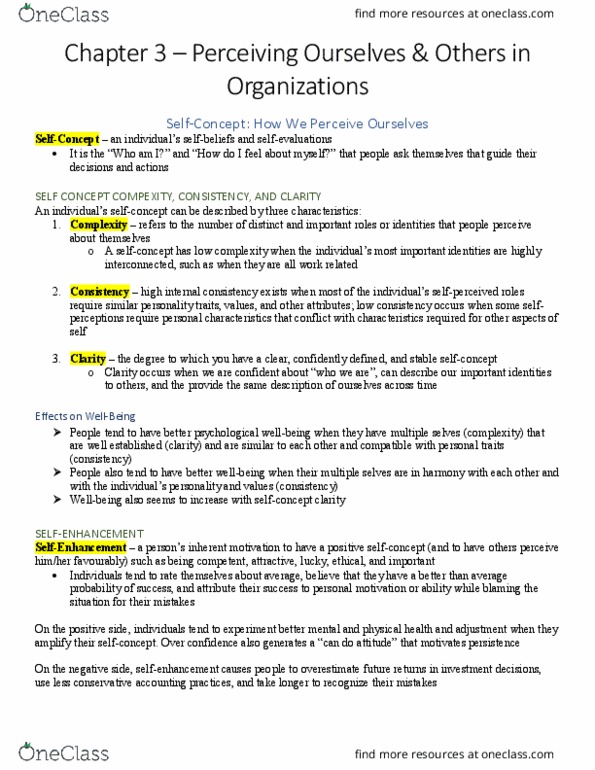 COMM-2046EL Chapter Notes - Chapter 3: Fundamental Attribution Error, Mental Models, Institute For Operations Research And The Management Sciences thumbnail