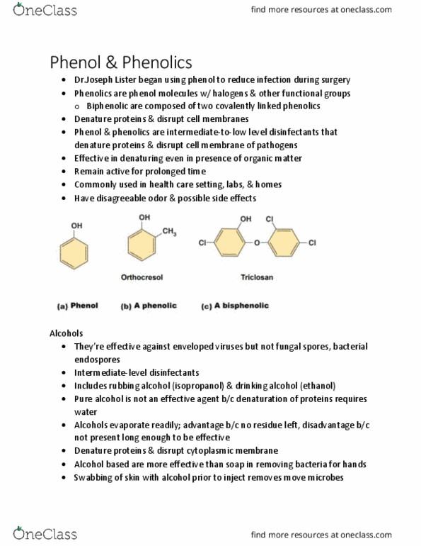 BIOL 2905 Chapter Notes - Chapter 9.4: Chloramine, Viral Envelope, Bromine thumbnail