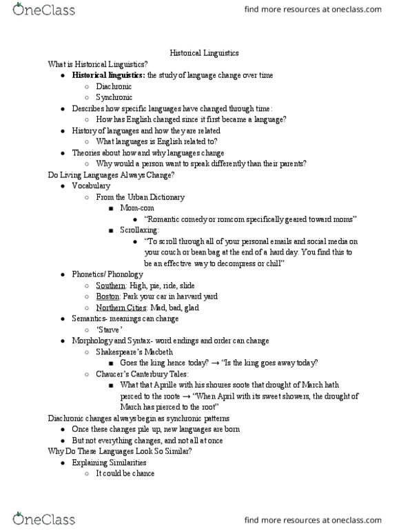 LIN 210 Lecture Notes - Lecture 12: Proto-Language, Language Contact, Arianism thumbnail