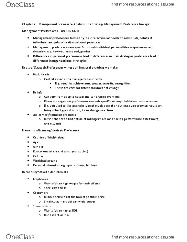 BU481 Lecture Notes - Lecture 6: Wield thumbnail