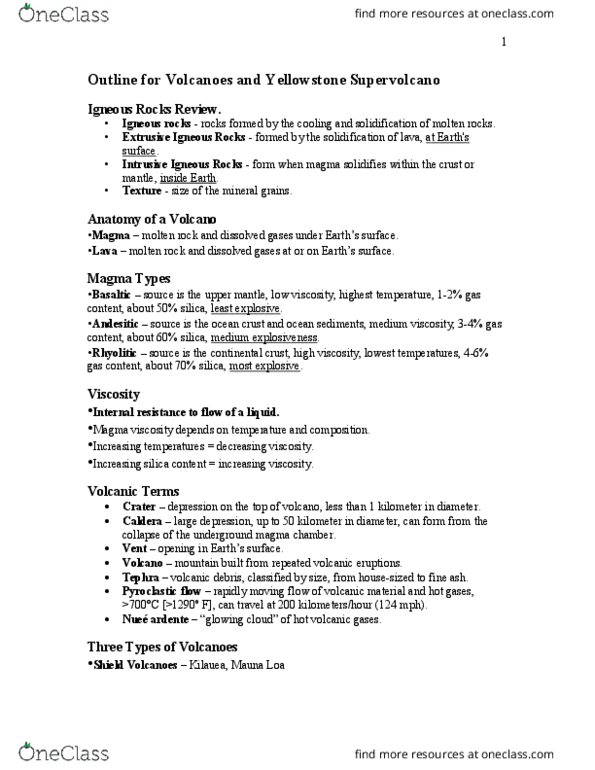 EARTHSC 1105 Lecture Notes - Lecture 21: Hebgen Lake, Pleistocene, Quake Lake thumbnail