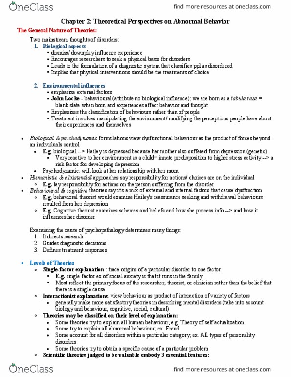 Psychology 2310A/B Chapter Notes - Chapter 2: Intellectual Disability, Phenylalanine, Paul Broca thumbnail