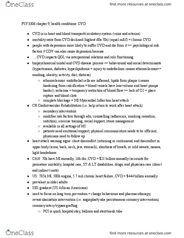 PSY 3306 Chapter Notes - Chapter 9: Smoking Cessation, Sertraline, Pharmacotherapy thumbnail