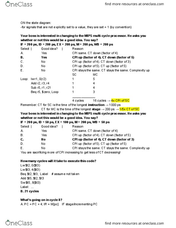 CSE 141 Lecture Notes - Lecture 8: Xm Satellite Radio, Texas State Highway Loop 1, Interrupt Handler thumbnail