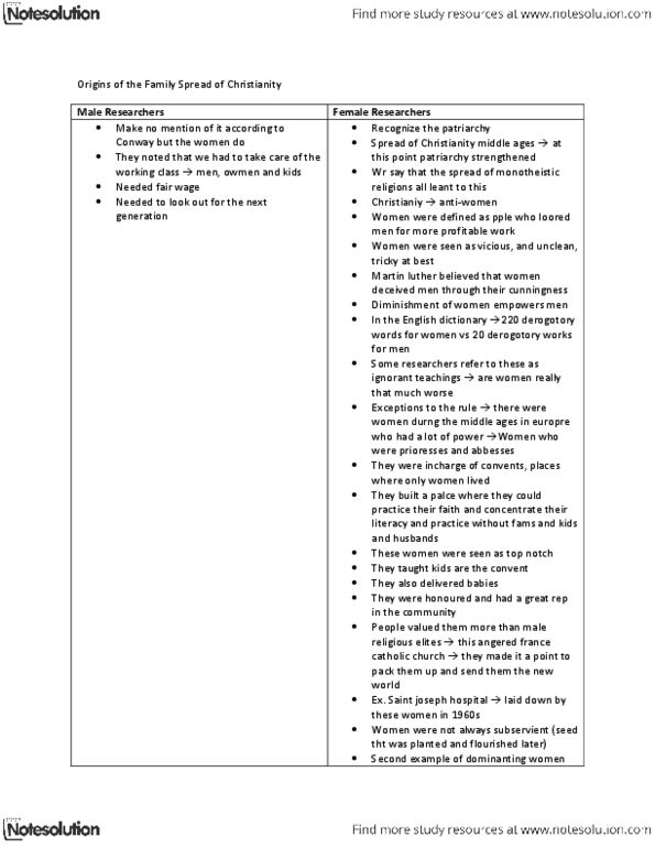 SOCSCI 2O03 Lecture Notes - Middle Ages thumbnail