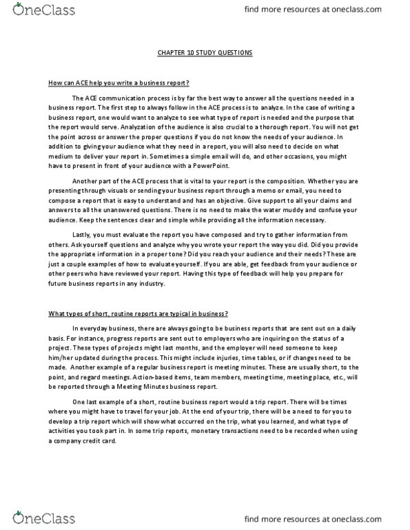 ENG-3100 Chapter Notes - Chapter 10: Microsoft Powerpoint, Verbosity thumbnail