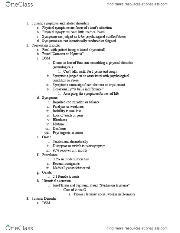 PSC 168 Lecture Notes - Lecture 8: Fibromyalgia, Etiology, Comorbidity thumbnail