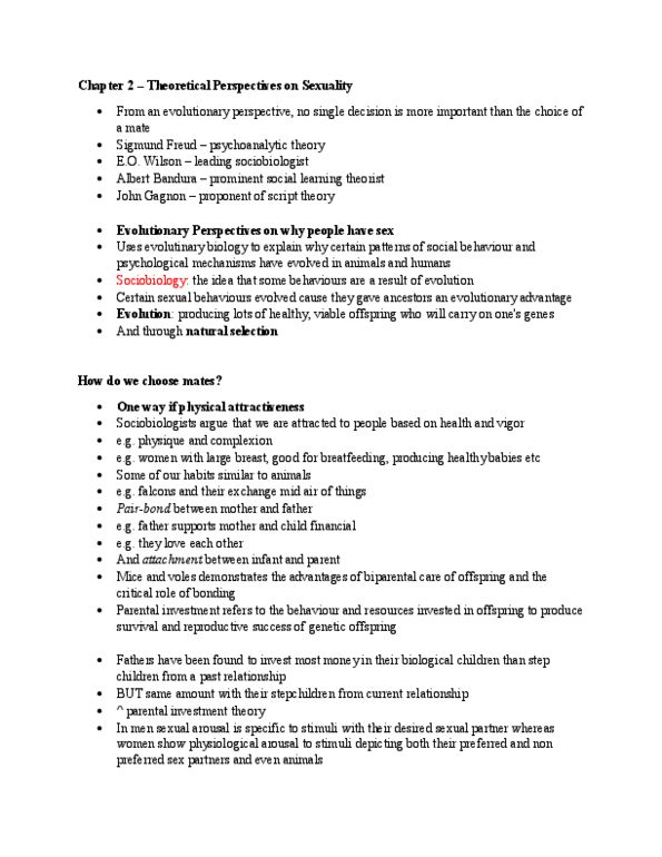 Psychology 2075 Chapter 2: Psych 2075 Chapter 2 Textbook Notes thumbnail