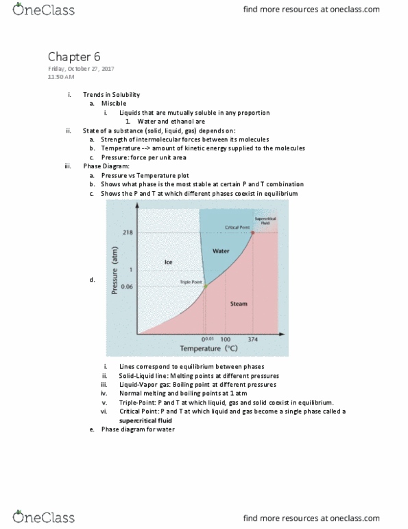 CHEM 1211 Lecture Notes - Lecture 9: Supercritical Fluid, Intermolecular Force, Ice Iii thumbnail