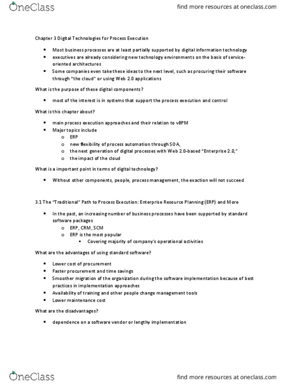 COMMERCE 4KI3 Lecture Notes - Lecture 7: Enterprise Resource Planning, Web 2.0, Application Software thumbnail