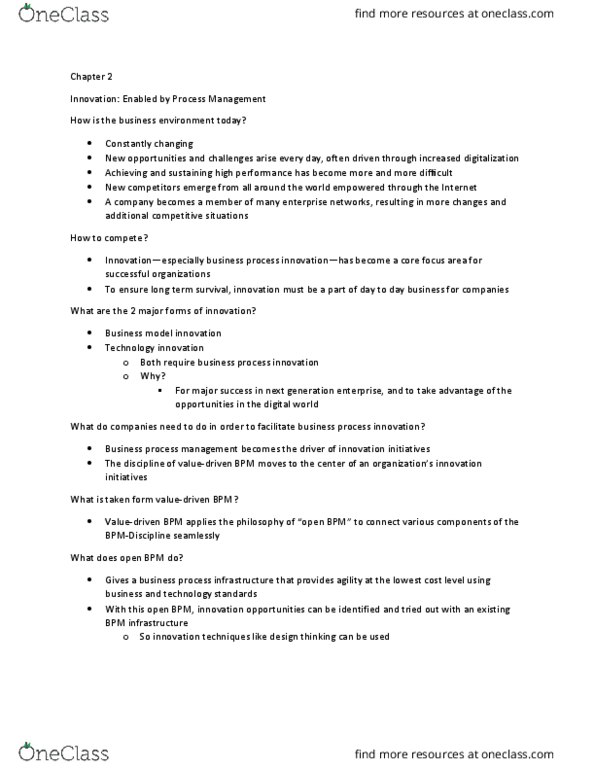 COMMERCE 4KI3 Lecture Notes - Lecture 8: Business Process Management, Business Process, Microsoft Powerpoint thumbnail