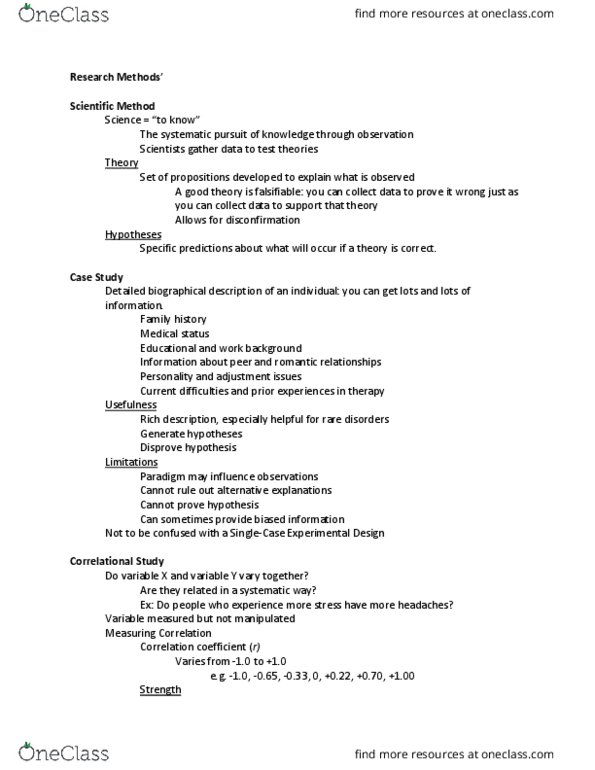 POLS 110 Lecture Notes - Lecture 6: Falsifiability, Twin, Dependent And Independent Variables thumbnail