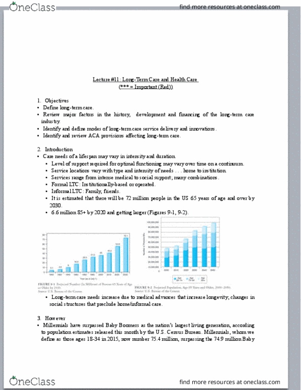 10:501:260 Lecture Notes - Lecture 7: Chronic Care Management, Millennials, Elder Abuse thumbnail