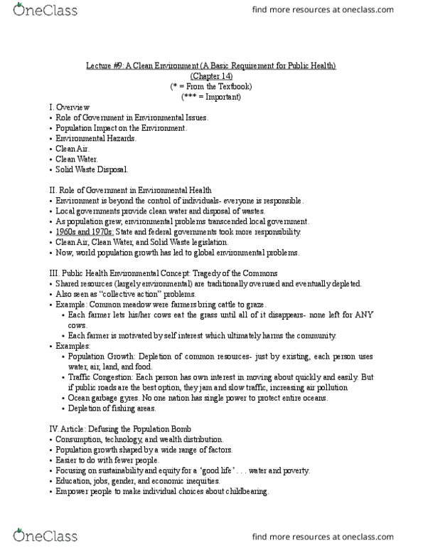 10:832:302 Lecture Notes - Lecture 12: Indoor Air Quality, Safe Drinking Water Act, National Ambient Air Quality Standards thumbnail