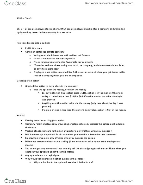 COMMERCE 4SD3 Lecture Notes - Lecture 3: Stock Certificate, Ordinary Income, Pension thumbnail