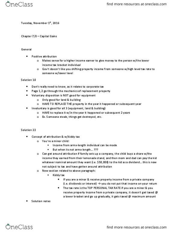 COMMERCE 4SD3 Lecture Notes - Lecture 9: Tax Bracket, Lemonade Stand, Property Income thumbnail