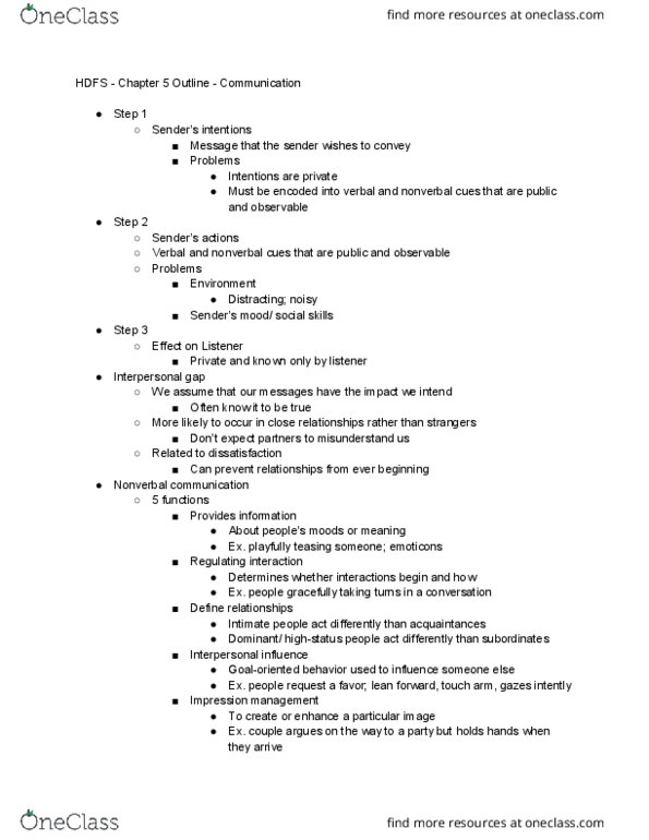 HDFS 1060 Chapter Notes - Chapter 5: Nonverbal Communication, Apache Hadoop, Display Rules thumbnail