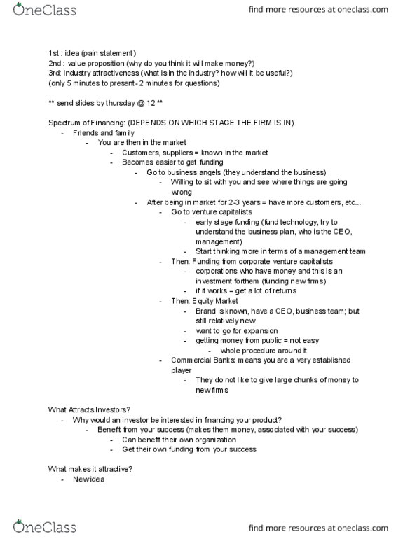 BSM 100 Lecture Notes - Lecture 11: New Idea, Business Model Canvas thumbnail