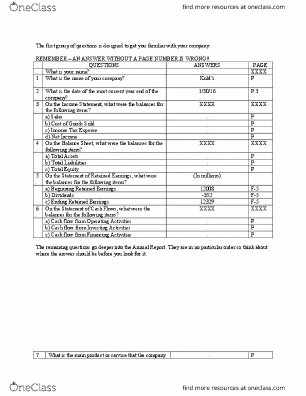 UGBA 102A Lecture Notes - Lecture 8: Retained Earnings, Cash Flow, Income Statement thumbnail