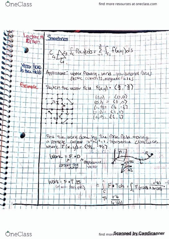 MATH 241 Lecture 19: Vector fields/line integrals thumbnail