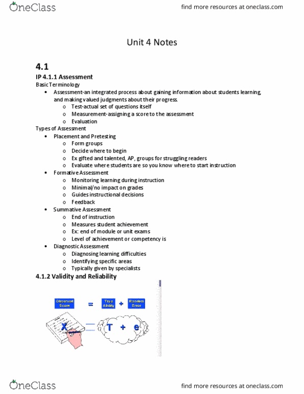 ED F 3080 Lecture Notes - Lecture 1: Predictive Validity, Driving Test, Concurrent Validity thumbnail