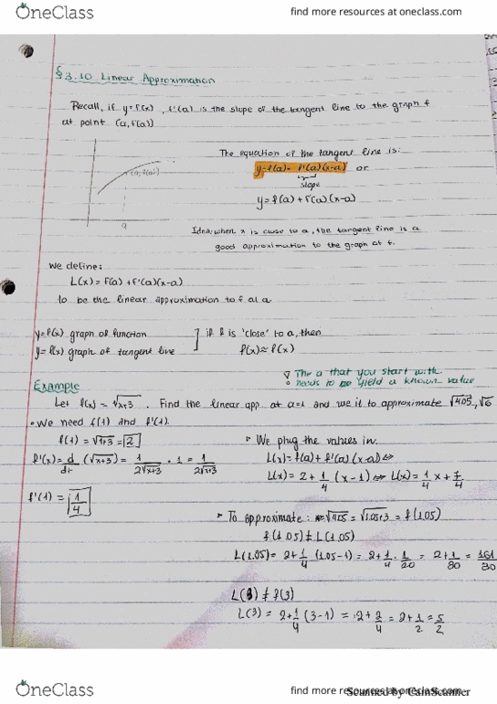 MTH 161 Lecture 99: MTH 161- Lecture Notes for 10/31/2017 thumbnail