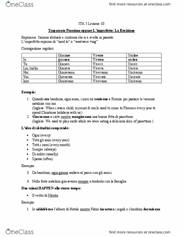 ITA 5 Lecture Notes - Lecture 10: Panettone thumbnail