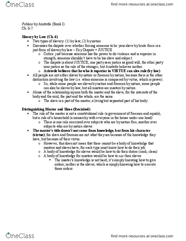 PSC 2343 Lecture 8: Politics - Book I, Ch. 6-7 thumbnail