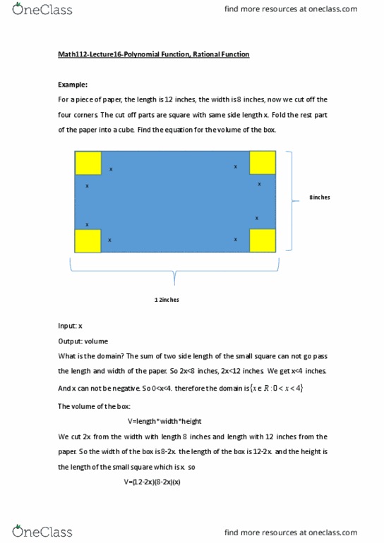 Math 112 Lecture Notes Fall 17 Lecture 16 Even And Odd Functions