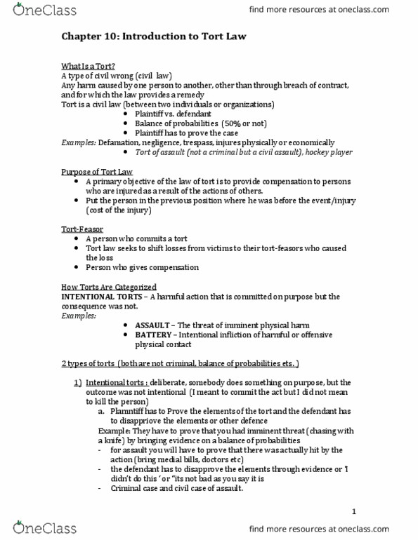 Management and Organizational Studies 2275A/B Lecture Notes - Lecture 6: Ginger Beer, Product Liability, Implied Consent thumbnail