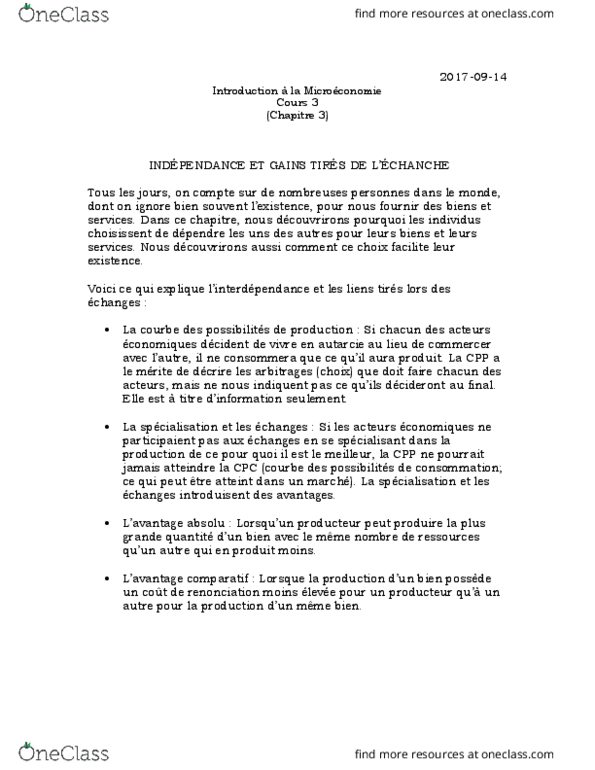ECO 1704 Lecture Notes - Lecture 3: Le Monde, Voir thumbnail