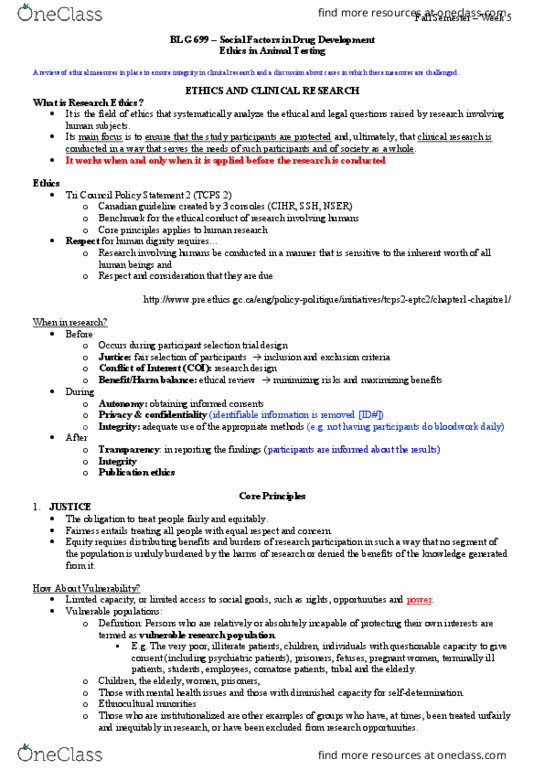 BLG 699 Lecture Notes - Lecture 5: Diminished Responsibility, The Knock, Biologics License Application thumbnail