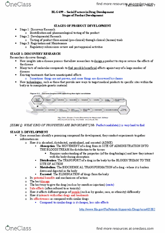 BLG 699 Lecture Notes - Lecture 7: Marketing Authorization, Statin, Unintended Pregnancy thumbnail